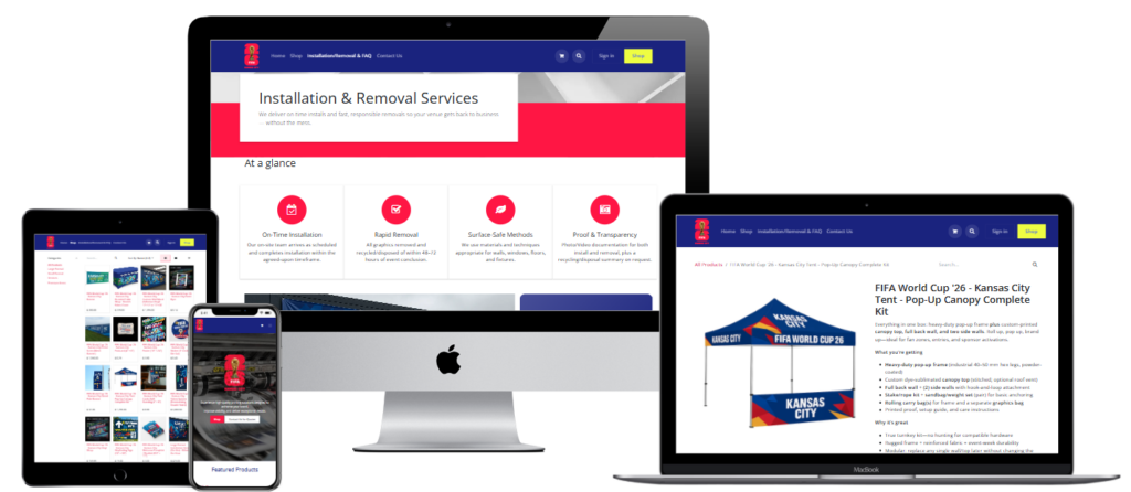 Kansas City FIFA 2026 Print Installation and Removal Services